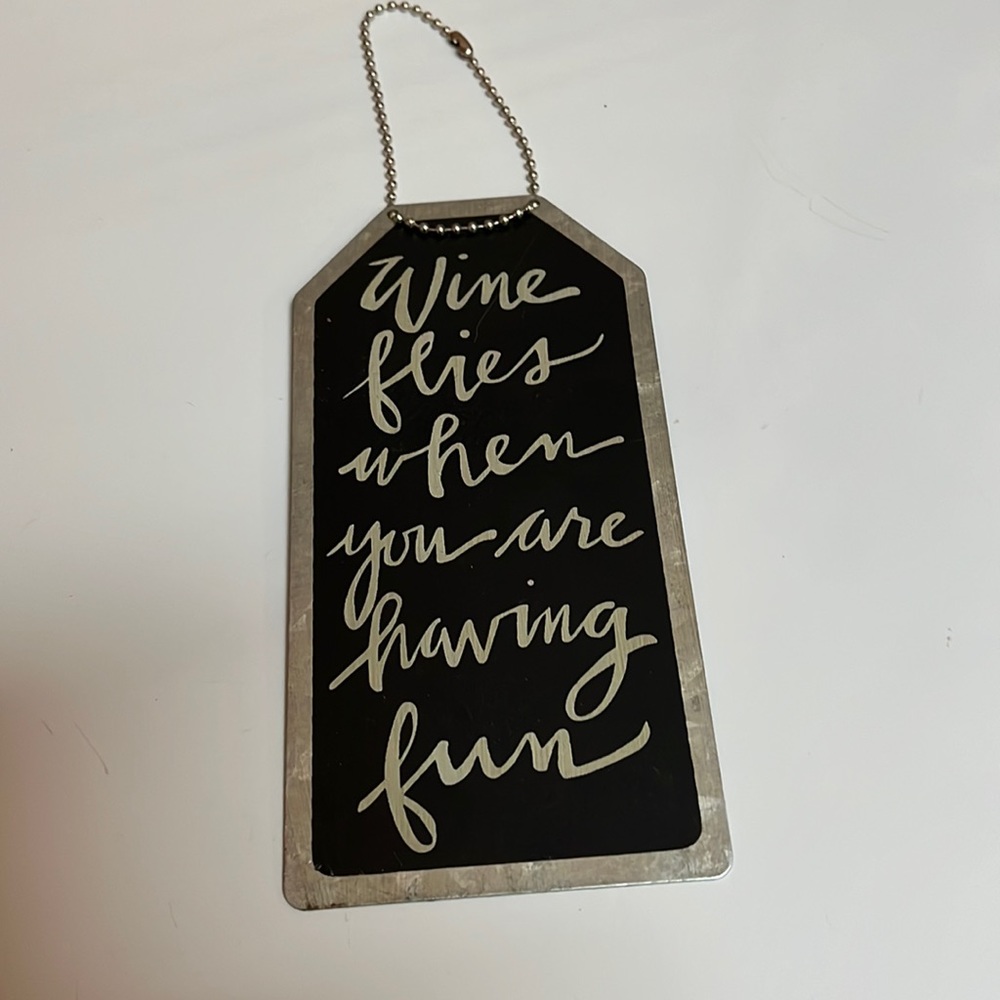 Metal Wine Bottle Label